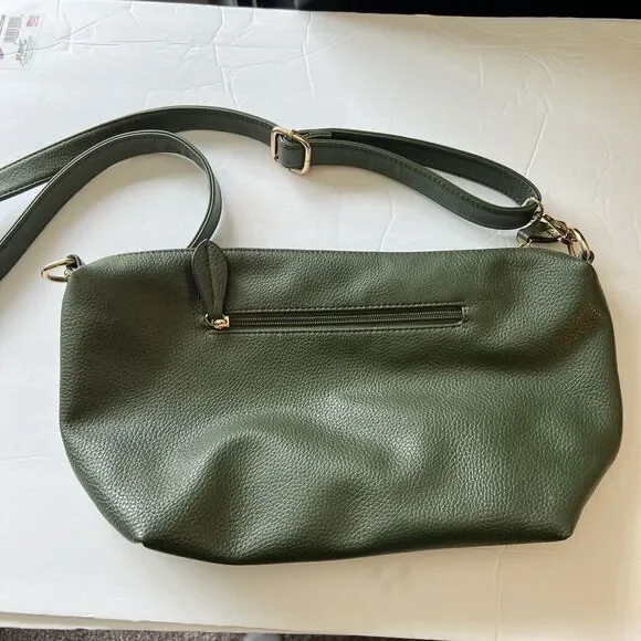 Anthropologie REMI/REID PURSE Olive Green Crossbody - Picture 4 of 10